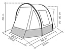 Reimo TOUR COMPACT 2 - Tunnel tent for mini campers and vans