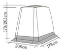 Rear tent TRAPEZ for Caddy w250xl140cm