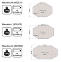 Sun shade Mauritius XXL 600x300cm