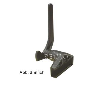 Polyplastic-sash rail with knob lock