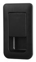 Door lock 36x59mm black/black Door thickness 12-18mm