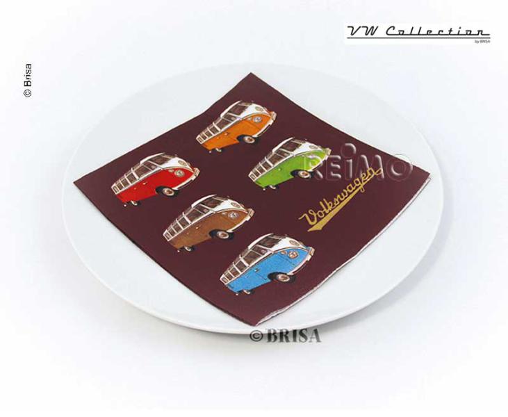 VW collection napkins 'COLORED SAMBA', 20 pcs..