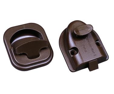 Toilet lock, brown