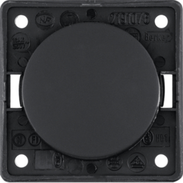 Berker toggle switch INTEGRO Flow/Pure black matt SB