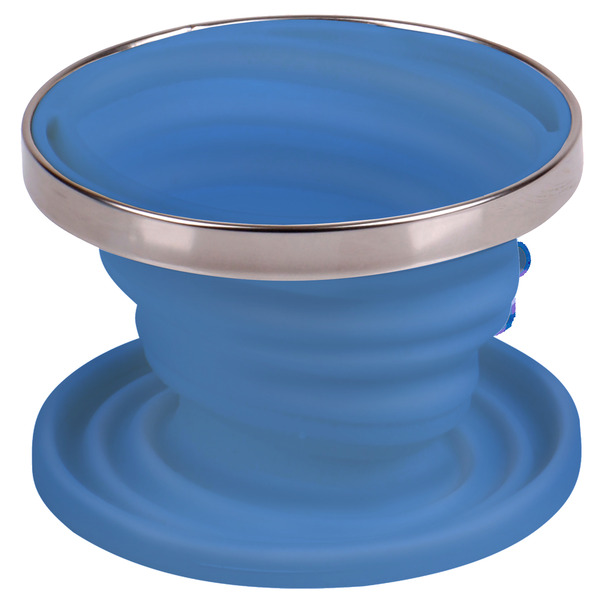 Silicone coffee filter holder, foldable, Ã˜11cm, light blue
