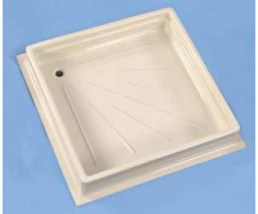 [64101] Shower tray 600x600x102 mm, white