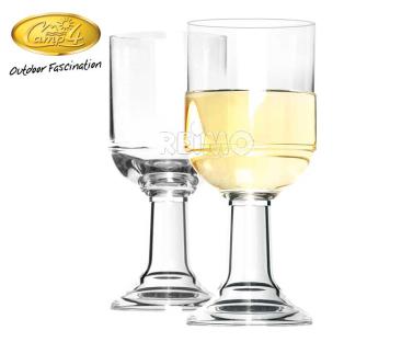 [95901] Polycarbonate glasses St. Tropez White wine set 2