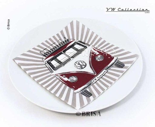[955121] VW collection napkins 'SAMBA STRIPES', 20 pcs.